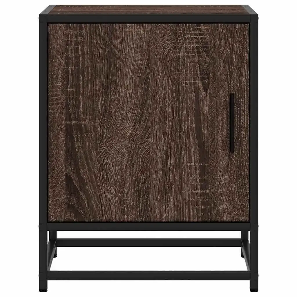 Nightstand VidaXL 848718 oak, metal frame Photo 5