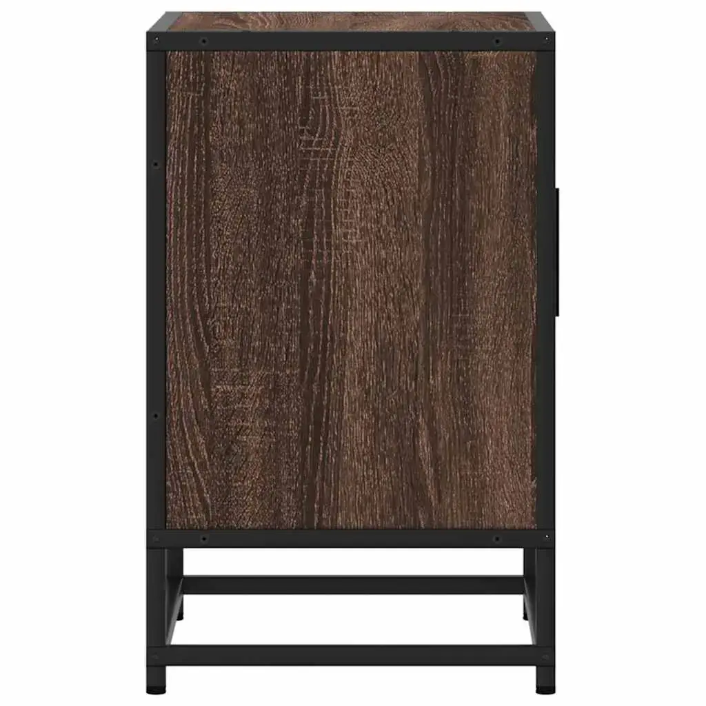Nightstand VidaXL 848718 oak, metal frame Photo 6