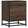 Nightstand VidaXL 848718 oak, metal frame Photo 7