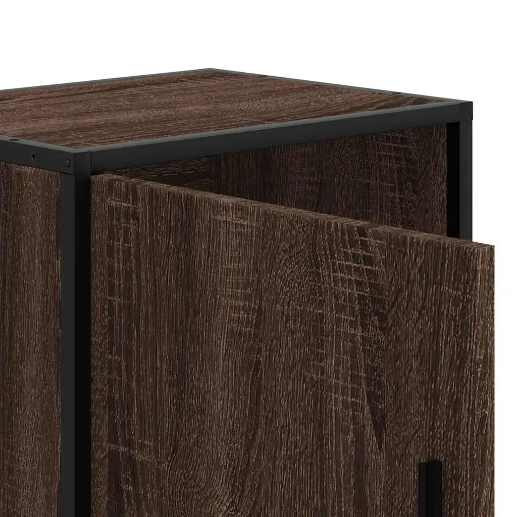 Nightstand VidaXL 848718 oak, metal frame Photo 10