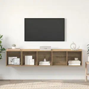 Набор ТВ-тумб VidaXL модель 3393173, 2 шт., дуб artisan, 37 x 37 x 142.5 см