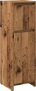 Vannas istabas skapis VidaXL modelis 856061 no koksnes plāksnes ar vecinātas koksnes izskatu