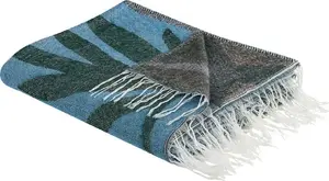 Blanket Beliani LIMGHA 130 x 170 cm blue