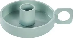 Iron Candle Holder Beliani CHORIO, green, decorative freestanding candle stand