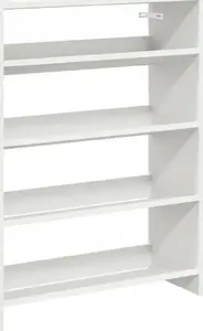 Полка для обуви VidaXL 80×25×61,5 см, белая — компактный шкаф для хранения обуви
