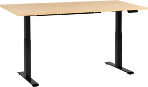 Rakstāmgaldi Beliani Destines melni-bežs 180 cm x 72 cm, darba virsma 180×72 cm