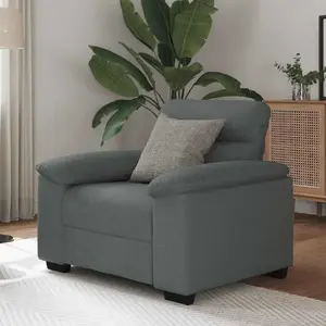 Кресло VidaXL 4105288 темно‑серое ткань, ширина сиденья 60 см