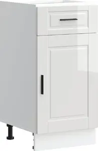 Нижний кухонный шкаф VidaXL Porto белого цвета, древесно-стружечный материал