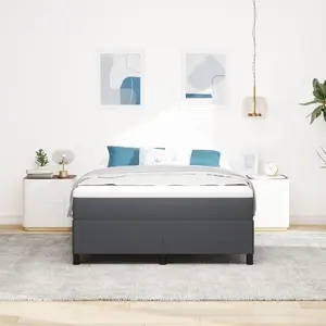 Каркас кровати VidaXL 42006978 тёмно-серый дерево 160 x 200 x 35 см