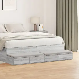 Выдвижные ящики под кровать VidaXL модель 866976, серый Sonoma, 160 x 36,5 x 16,5 см