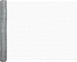 Шестиугольная проволочная сетка VidaXL 1.4 x 50 м оцинкованная сталь