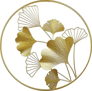 Wall decoration Beliani Bismuth (gold) — decorative wall art, metal finish