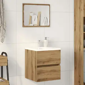 Тумба под раковину VidaXL модель 862540, отделка дуб artisan, 41 x 38,5 x 45 см