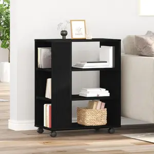 Шкаф для хранения VidaXL 862671 черный дуб — компактный деревянный шкаф