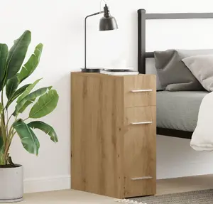 Шкаф аптечный VidaXL модель 862636 с отделкой Oak Artisan настенный для ванной