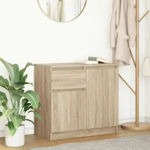 Chest of drawers VidaXL model 861600, Sonoma oak finish, 71x35x65 cm, glued wood construction