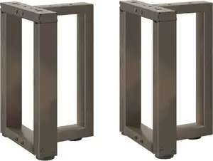 Ножки для столика VidaXL модель 4013027, комплект 2 шт., сталь, 38×25 см, регулируемая высота 42–43 см