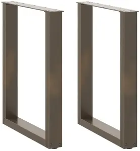Table Legs VidaXL adjustable metal 2 pcs, steel, height 72–73 cm, top plate 70 mm