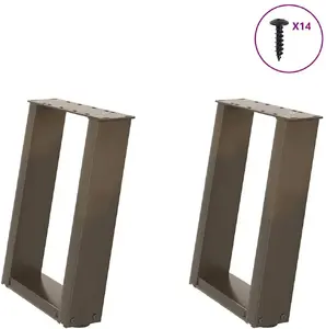 Coffee table legs VidaXL steel adjustable height 2 pcs 38 x 42–43 cm