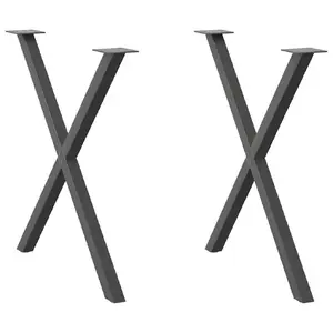 Galda daļa VidaXL 4012922 — metāla, antracīta krāsa, iekštelpām, platums 730 mm, augstums 800 mm