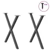 Galda daļa VidaXL 4012922 metāls antracīts Photo 3