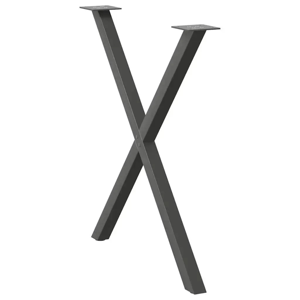 Galda daļa VidaXL 4012922 metāls antracīts Photo 4