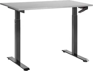 Rakstāmgalds Beliani Destines pelēki-melnā 120 cm x 72 cm, kompakts biroja galds