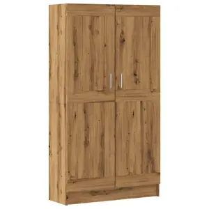 Книжный шкаф VidaXL 3345216, цвет дуб, деревянный каркас и полки, 825×305×1500 мм