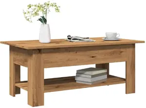 Журнальный стол VidaXL модель 856797, отделка дуб artisan, 102 x 55 x 42 см