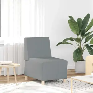 Кресло VidaXL Jasnoszary ткань 55 см
