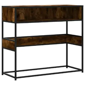 Kafijas/sonas/beigu galds VidaXL 849171 — dūmakainā ozola virsma, 900×350×800 mm