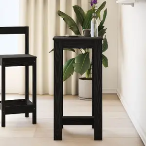 Bar table VidaXL model 868078, engineered wood Black Oak finish, 51 x 50 x 103.5 cm