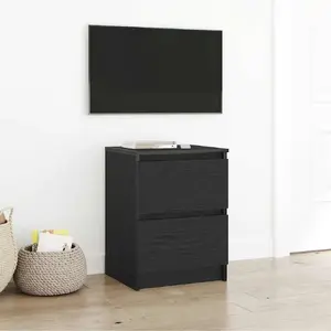 Тумба под ТВ VidaXL модель 861770, чёрная, древесно-стружечный материал, 40×35×54 см