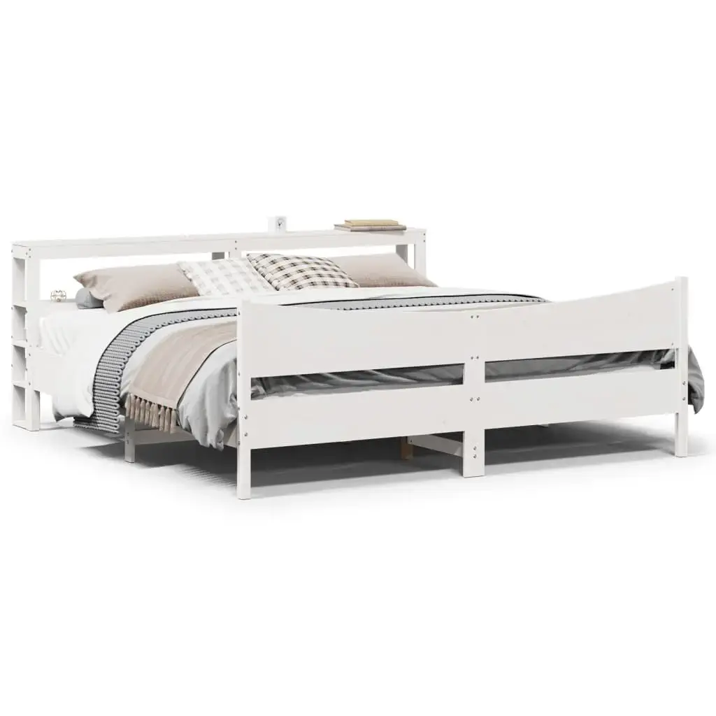 Каркас кровати VidaXL 3306292 белый 206x225 см Photo 2
