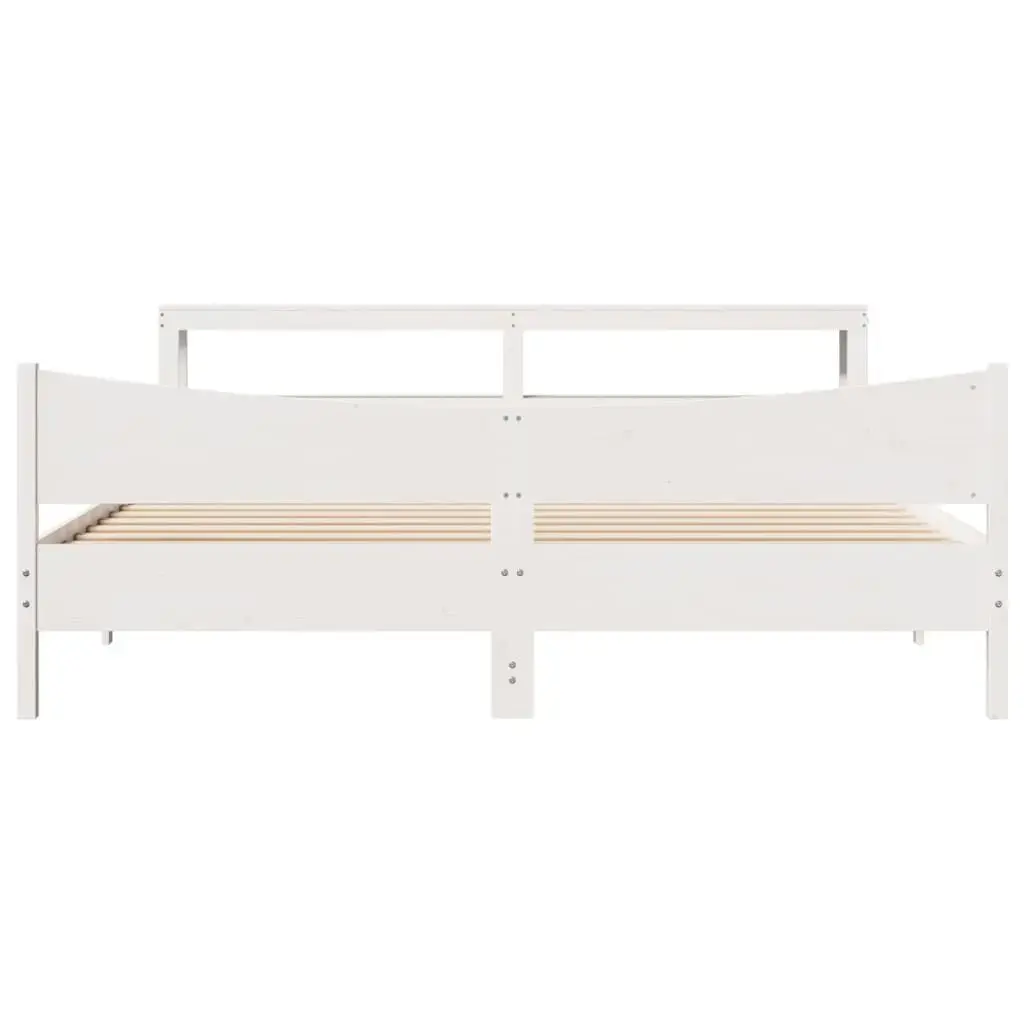 Каркас кровати VidaXL 3306292 белый 206x225 см Photo 4