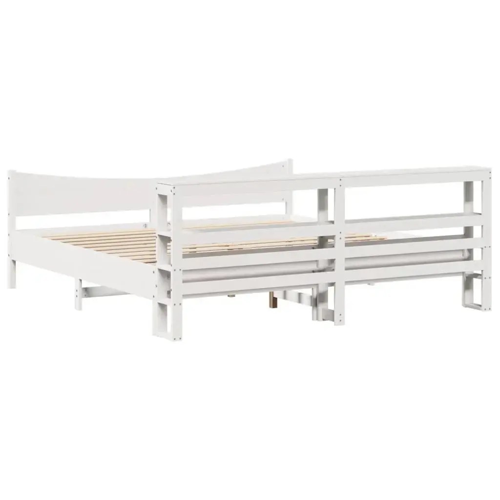 Каркас кровати VidaXL 3306292 белый 206x225 см Photo 8
