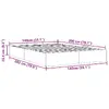 Каркас кровати VidaXL 3310805 — 140x2,03 м, белый Photo 14