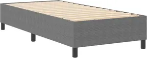 Каркас кровати VidaXL 100 x 200 см Светло-серый Инженерная древесина