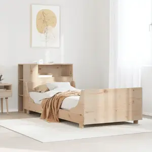 Каркас кровати VidaXL 75x190 см из массива сосны без матраса
