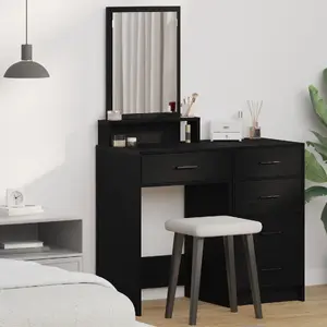 Зеркало VidaXL модель 865128 черный дуб 50 x 41 x 140 см