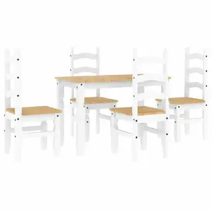 Virtuves un ēdamistabas mēbeļu komplekts VidaXL 3345199, 5 daļas