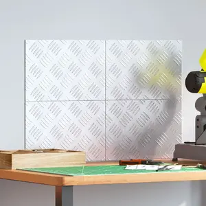 Алюминиевые противоскользящие рифленые накладки VidaXL, набор 4 шт., 30×20 см