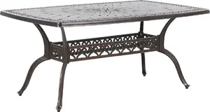 Dārza galds Beliani Lizzano 102 x 165 cm brūns