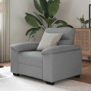 Sofa chair VidaXL Jasnoszary 60 cm fabric – model 4105287