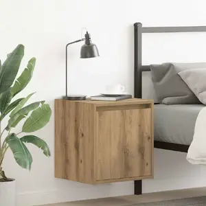 Настенные прикроватные шкафчики VidaXL модель 861246, 2 шт., цвет Artisan Oak, 38x34x40 см