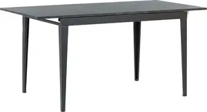 Dining table Beliani NORLEY extendable 120/160 x 80 cm black