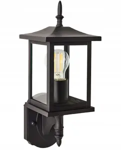 Wall lamp Beliani ANDAM Black — outdoor wall sconce