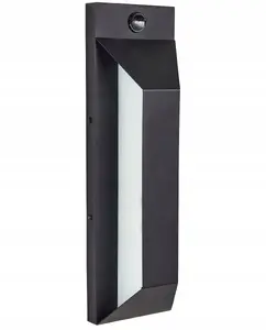 Outdoor wall light Beliani MAWZA with LED and motion sensor, black