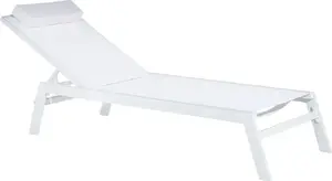 Садовый шезлонг Shumee CATANIA II белый