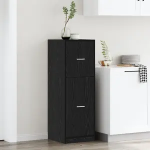 Шкаф аптечный VidaXL модель 869032, черный дуб, дерево, 40 x 41 x 118 см